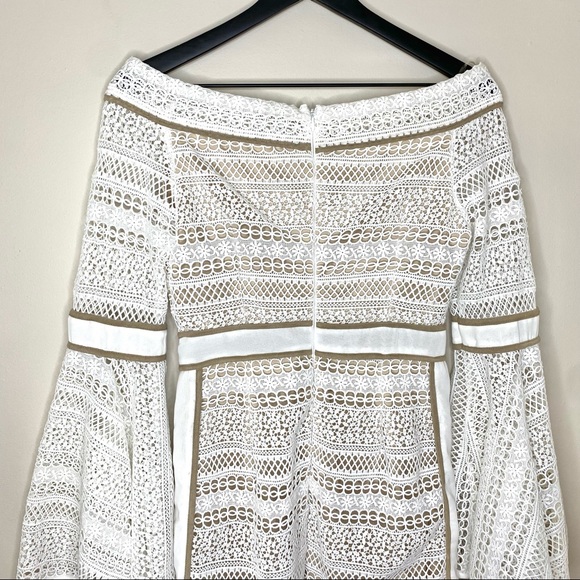 L’ATISTE by Amy White Nude Eyelet Mini Bell Sleeve - Picture 13 of 15